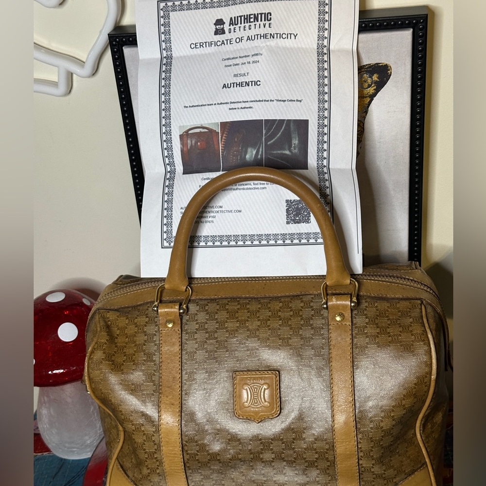 Vintage Celine Macadam Boston Bag. - Picture 16 of 16